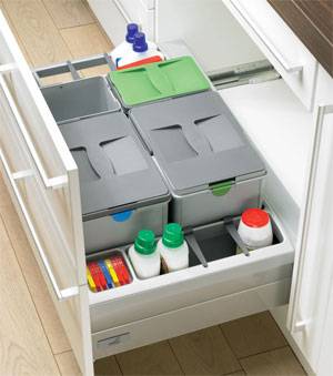 meuble poubelle tri sélectif