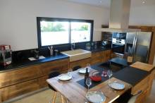 uisine en L avec ilot central